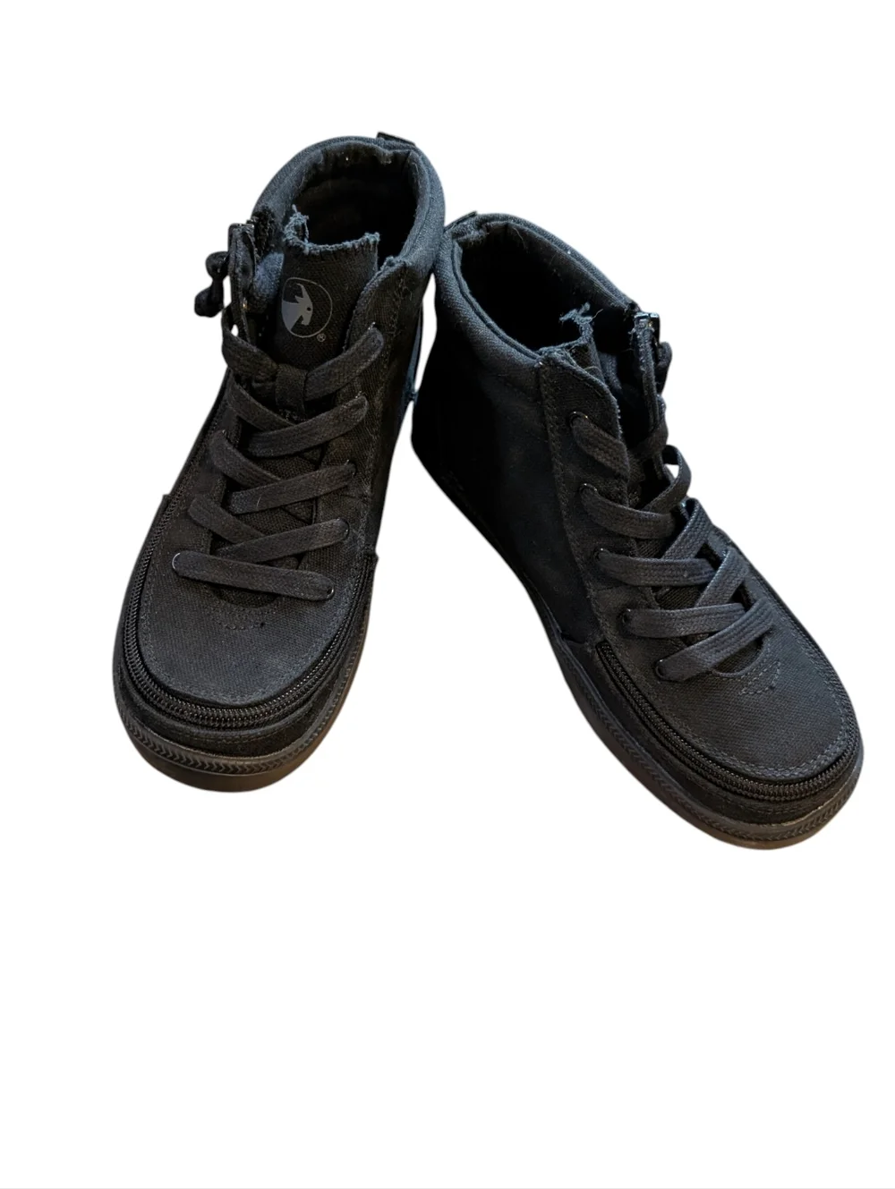 BILLY  Black to the Floor Classic Lace High  Tennis Shoes Size 4 Youth‎